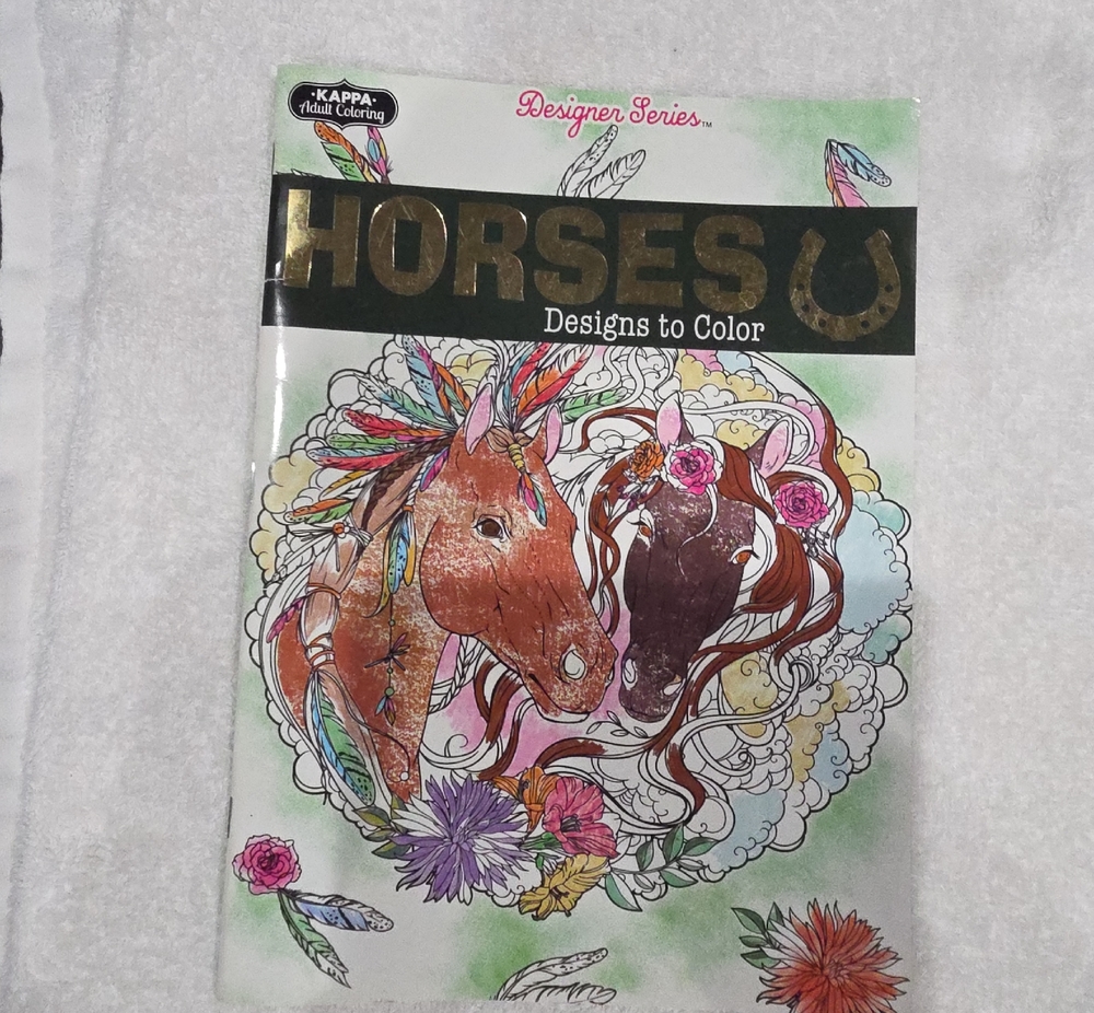 Kappa Horses Coloring Book – Multicolor Foil Accents S9me Pages Missing